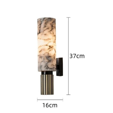 LED Væglampe Marmor Kobber Elegant Belysning | Ariana