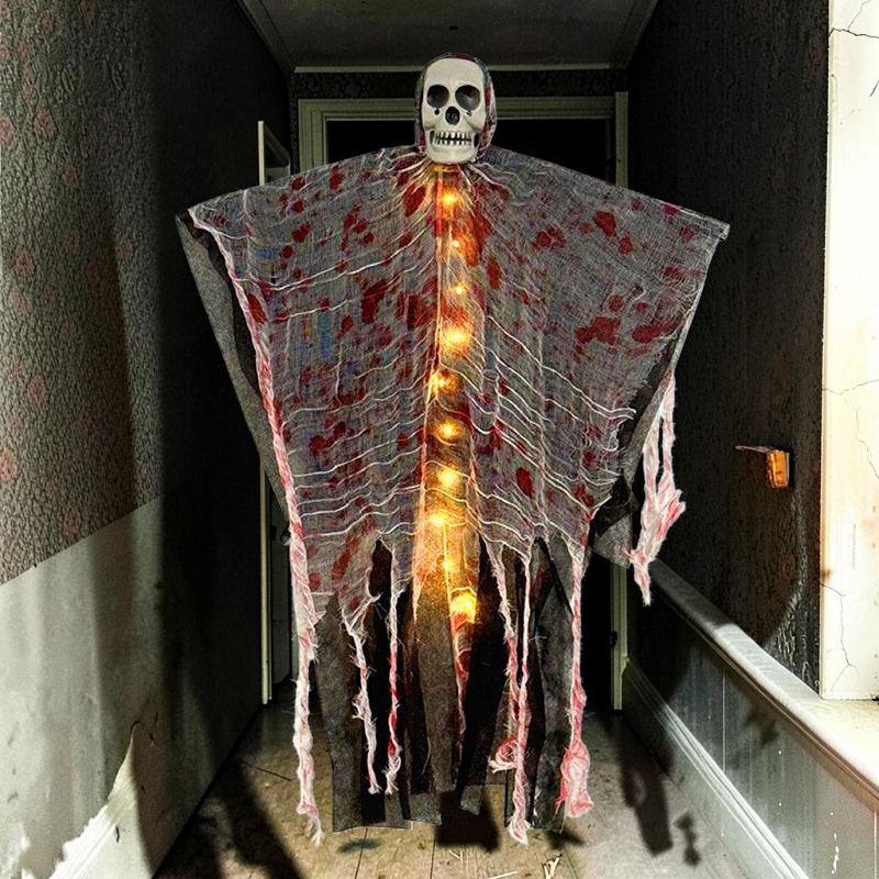 Halloween Hængedekoration Selvlysende Kraniespøgelse | GlowSpecter