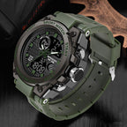 Sporty herreur med analog digital visning stopur alarm LED og kalender | Armand