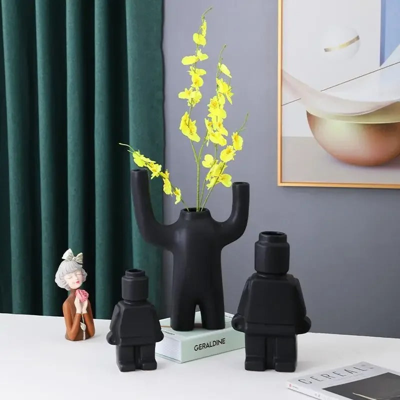 Vase med Kreativt Lego Inspireret Design | Novaro