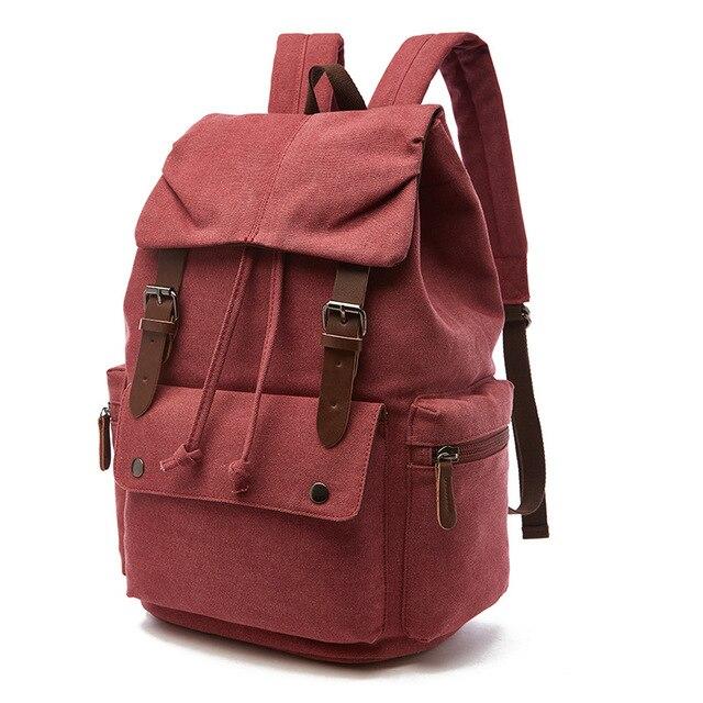 Vintage Rygsæk Canvas Stor Laptop Skole Arbejde Rejse Retro Unisex | Federico