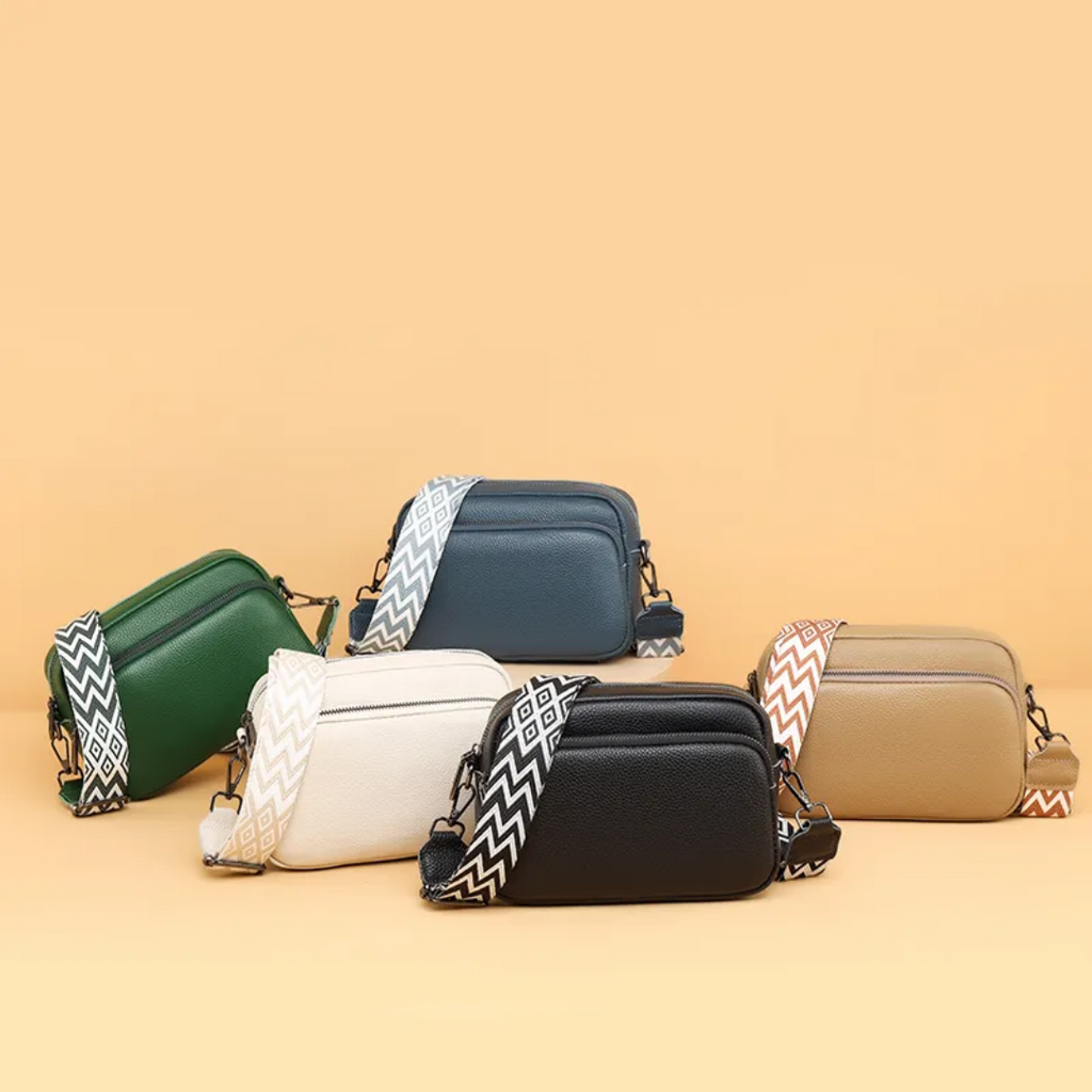 Messenger Taske Dame Ægte Læder Kompakt Crossbody Casual Hverdag Klassisk | Elettra