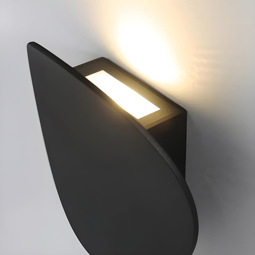 Owalna aluminiowa lampa ścienna LED, nowoczesne oświetlenie | Marina