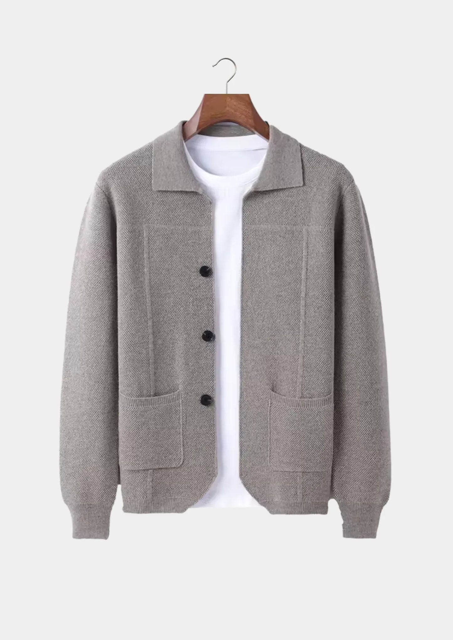 Skjorte Cashmere Luksus Med Lommer Klassisk | Calvex