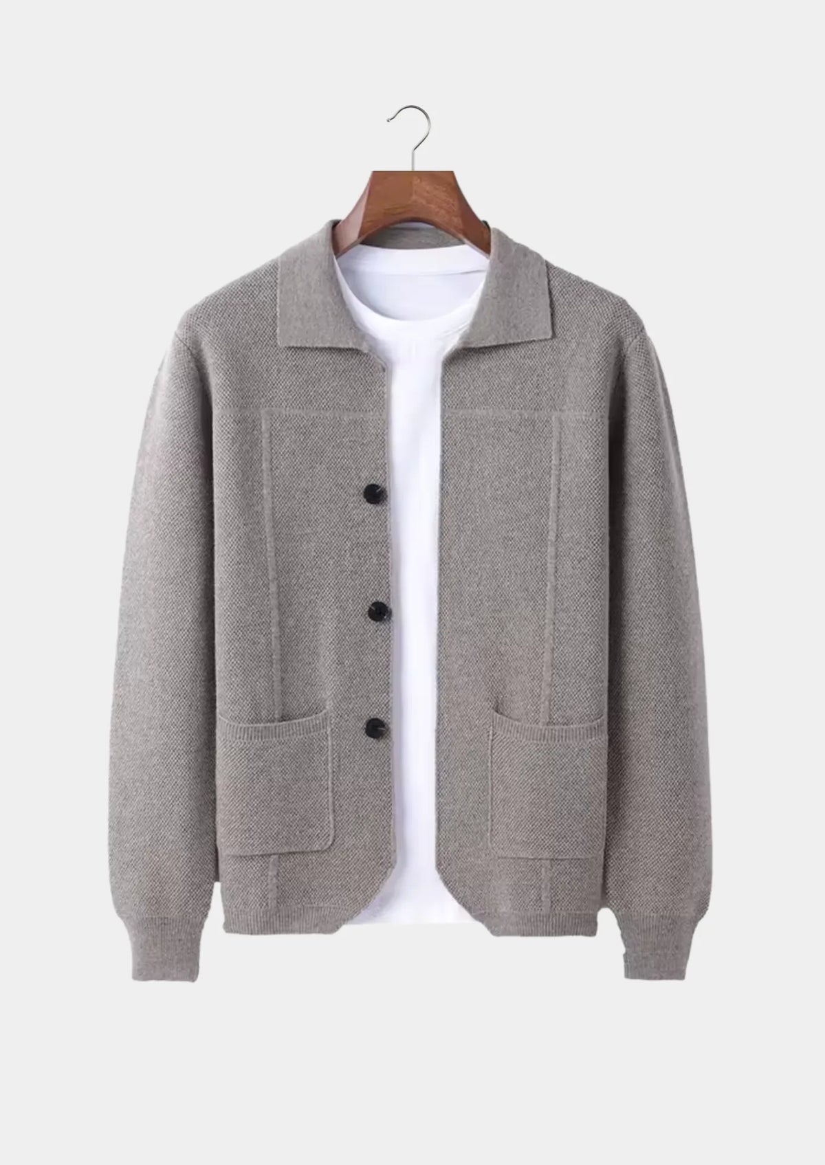 Skjorte Cashmere Luksus Med Lommer Klassisk | Calvex