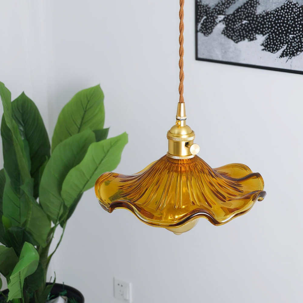 Pendellampe Hibiscus Glasdesign med tidløs elegance | Floravia