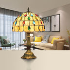 Bordlampe med Tiffany Inspireret Stemningslys | Aurelia