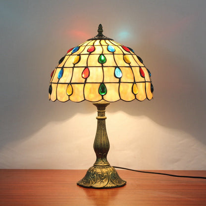 Bordlampe med Tiffany Inspireret Stemningslys | Aurelia