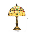 Bordlampe med Tiffany Inspireret Stemningslys | Aurelia