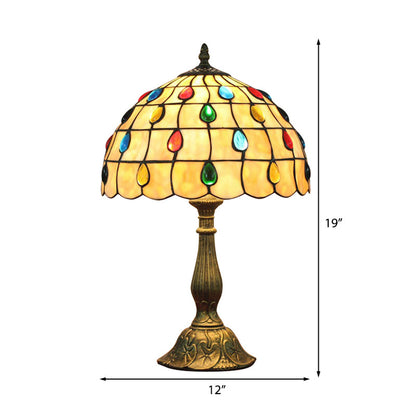 Bordlampe med Tiffany Inspireret Stemningslys | Aurelia