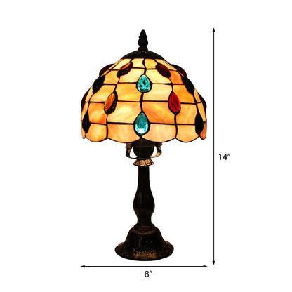 Bordlampe med Tiffany Inspireret Stemningslys | Aurelia