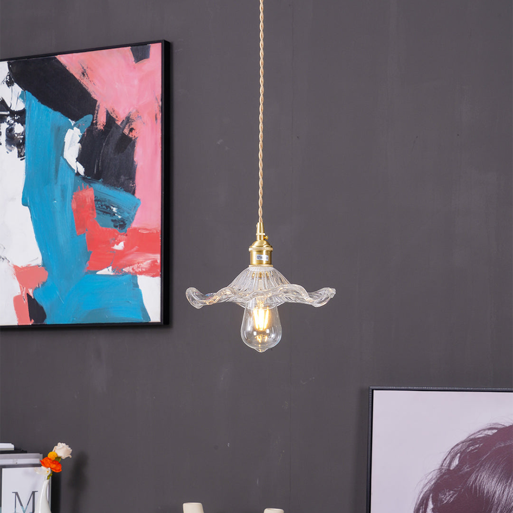Pendellampe Hibiscus Glasdesign med tidløs elegance | Floravia