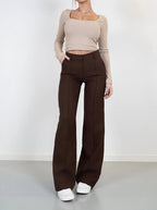 Wide Leg Bukser Komfort Stretch Elegant | Avelin