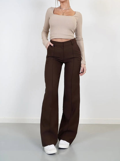 Wide Leg Bukser Komfort Stretch Elegant | Avelin