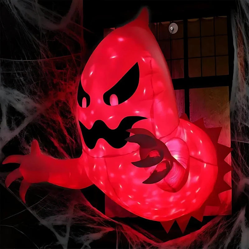Oppustelig Halloween Dekoration LED Farveskift Spøgelse | SpectraSpirit
