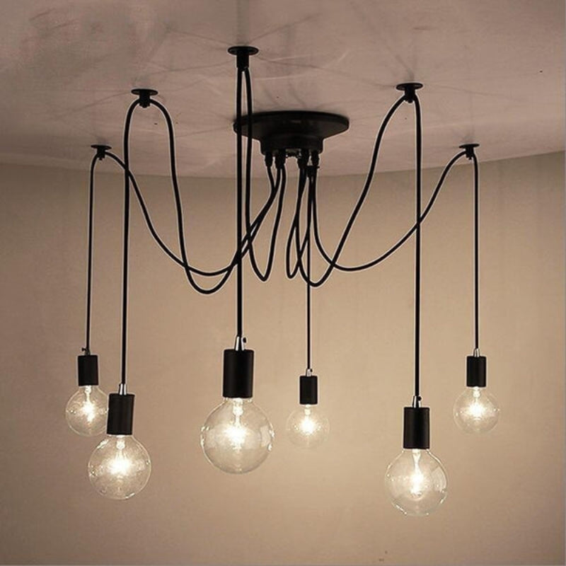 Multipendel Loftlampe Justerbart Multikabel Metal | FlexiBeam