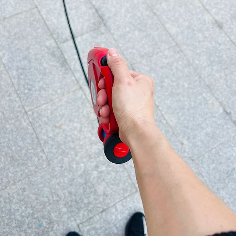 Udtrækkelig hundesnor med LED-lys poseholder nylonline og ergonomisk håndtag | Nathan