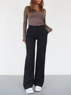 Wide Leg Bukser Komfort Stretch Elegant | Avelin