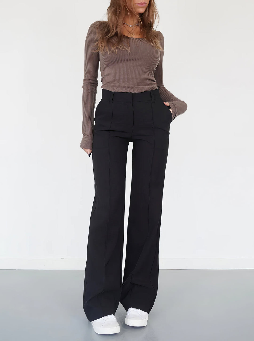 Wide Leg Bukser Komfort Stretch Elegant | Avelin