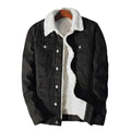 Denimjakke Herre Fleeceforet Bomuldsblanding Vinterjakke Casual | Brando