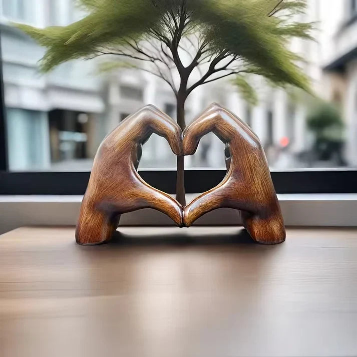 Hjerte Ornament Moderne Trædekoration | Amorza