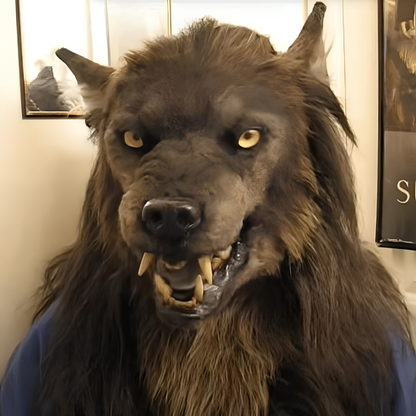 Varulvemaske Heldækkende Latex Halloween | WolfFury