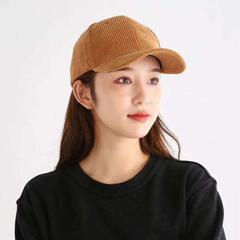 Dame Baseball Cap i Cord Justerbar Pasform | Savira