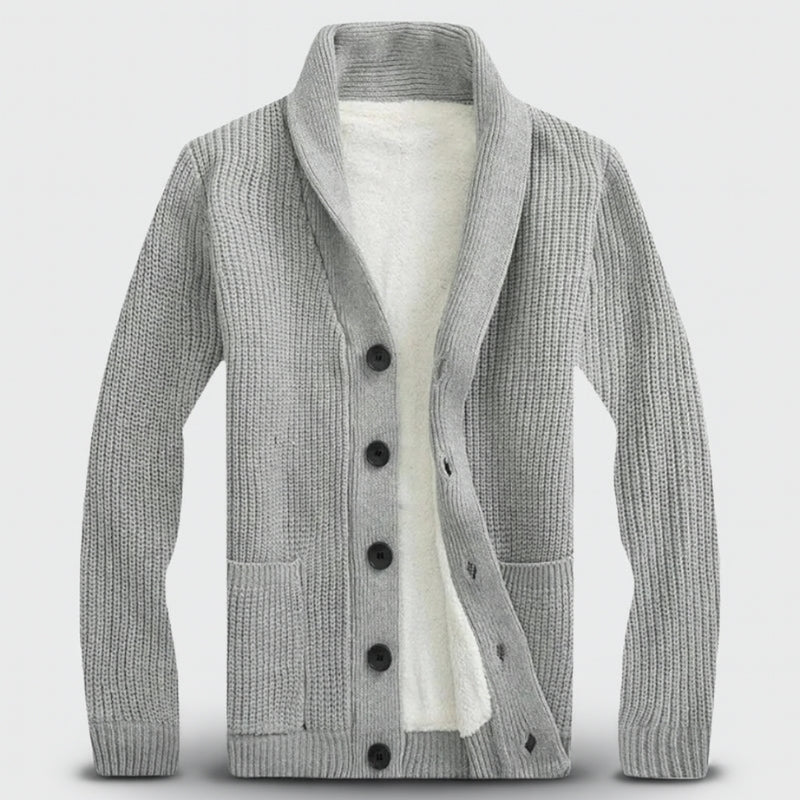 Velric Dane Langærmet Herre Cardigan Med V-Hals Knaplukning Casual