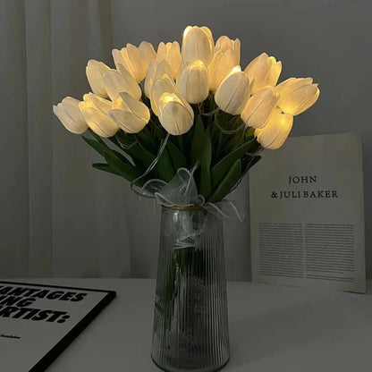 Bordlampe LED blomsterdesign dekorativ | Lumara