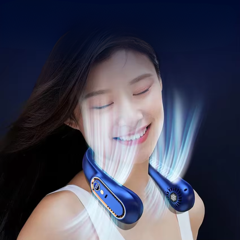 Halsbåren bladløs ventilator med USB-opladning | AirFlow