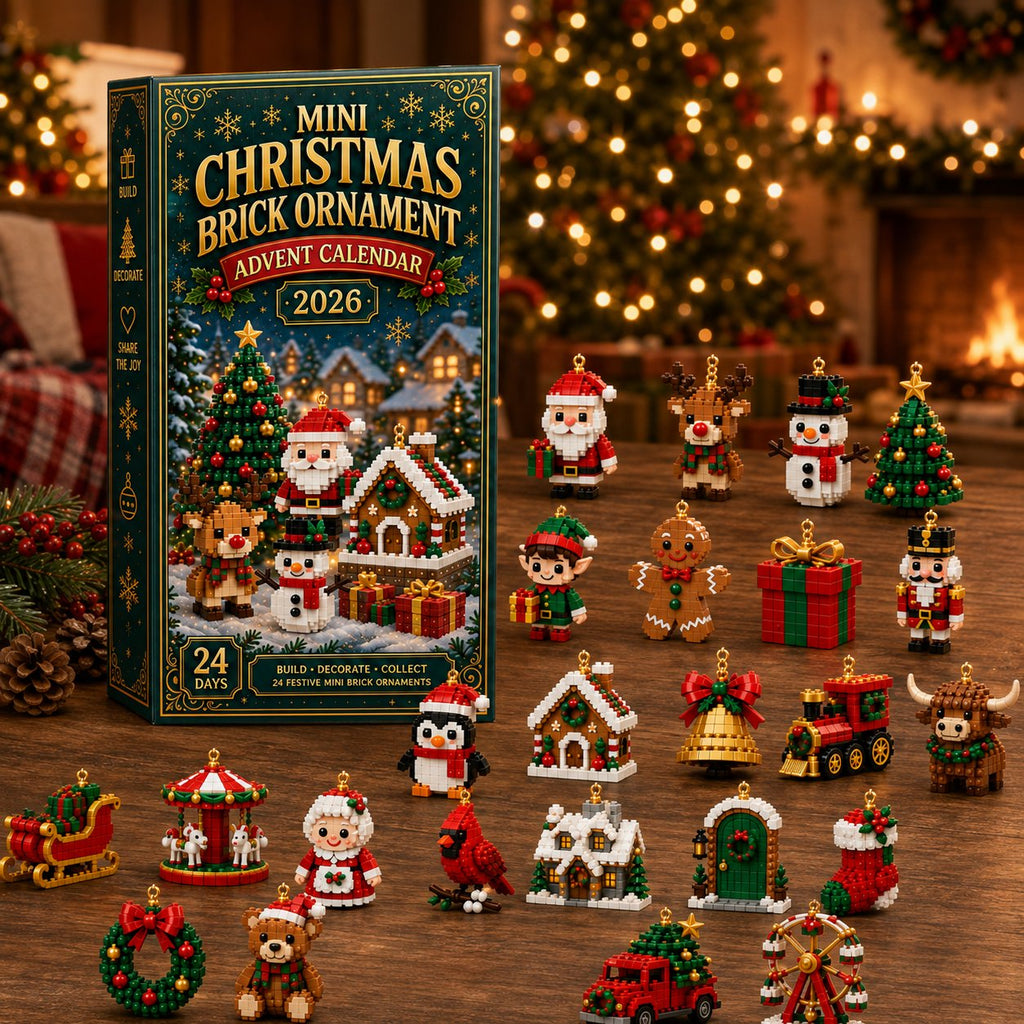 Adventskalender med 24 mini figurer til byggeri | Santavent