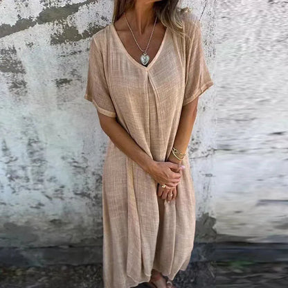 Aurelia Vire Elegant Damekjole Med Lange Ærmer Casual Komfort Efterår Vinter