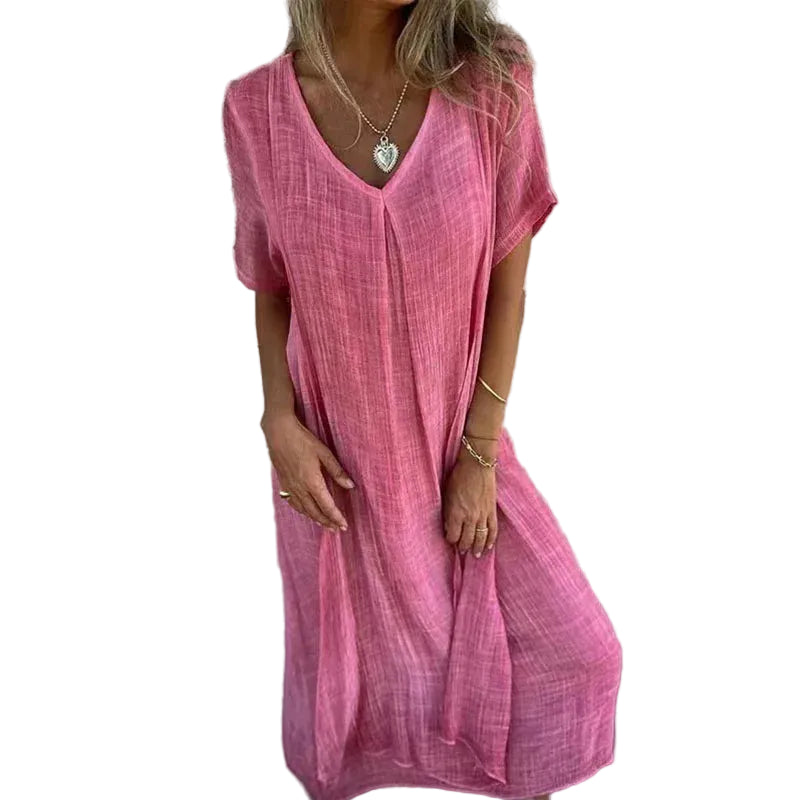 Aurelia Vire Elegant Damekjole Med Lange Ærmer Casual Komfort Efterår Vinter