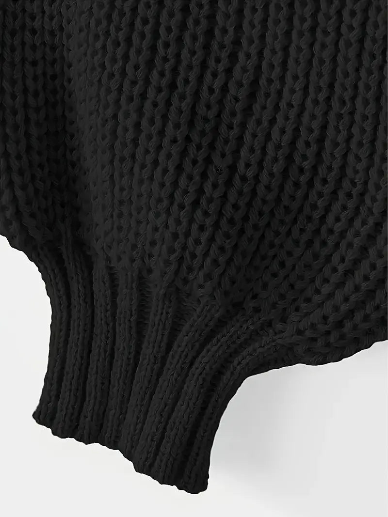 Striktrøje Cropped Blød Blouson Ærmer | Virela