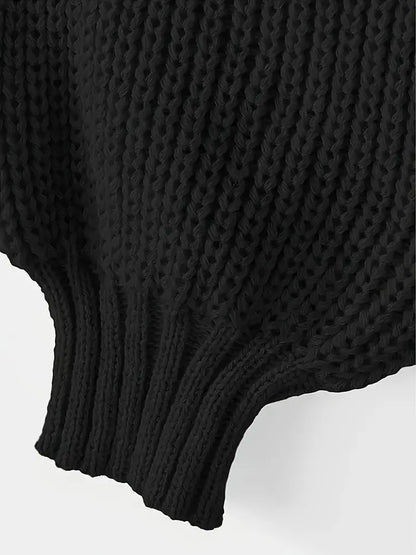 Striktrøje Cropped Blød Blouson Ærmer | Virela