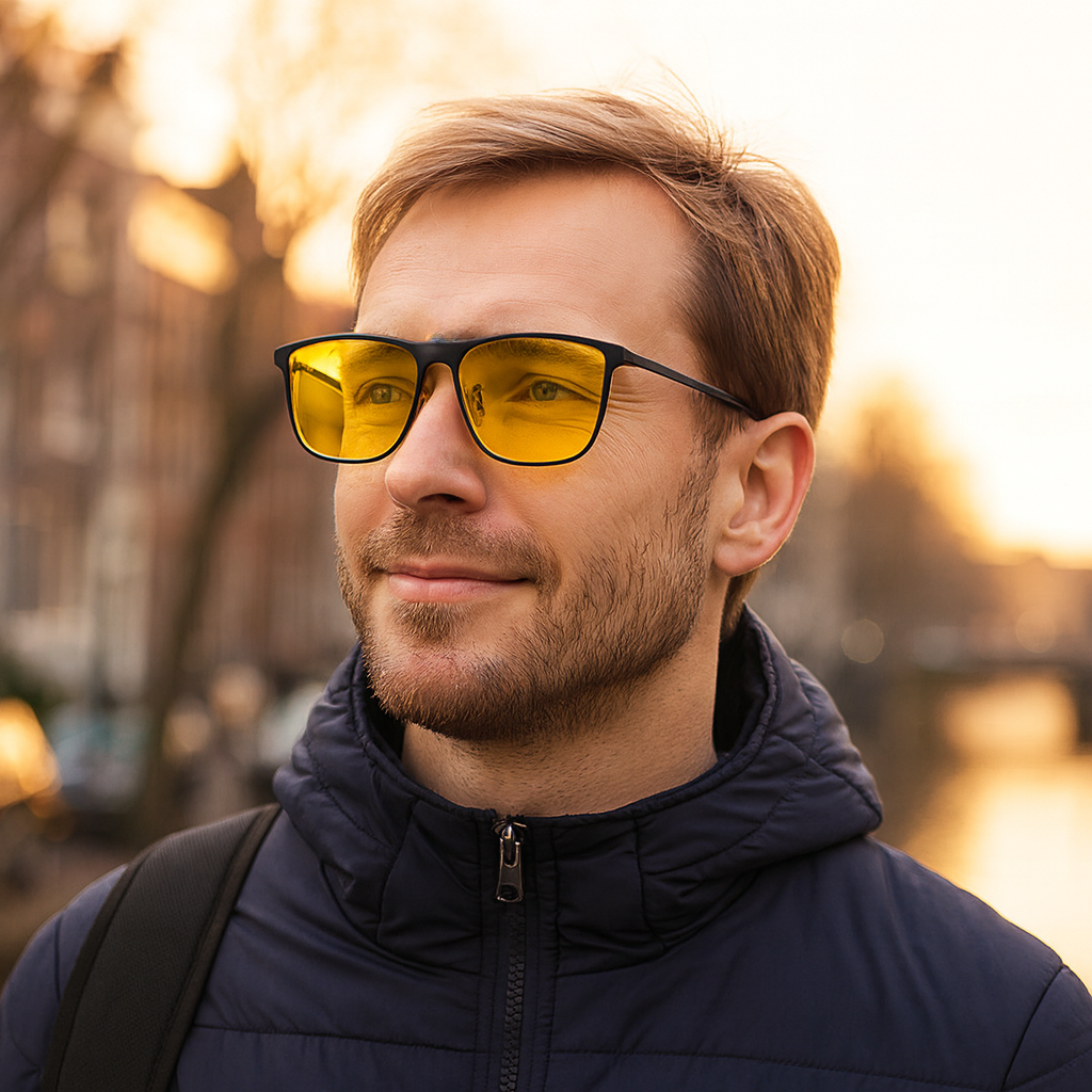 Polariserede clip-on solbriller med UV400 TAC-glas foldbart letvægtsdesign til briller | Yves