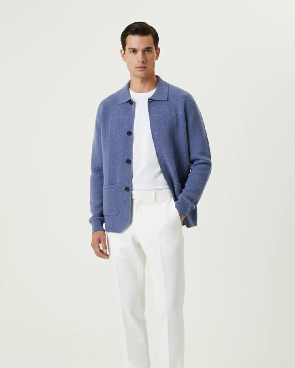 Skjorte Cashmere Luksus Med Lommer Klassisk | Calvex