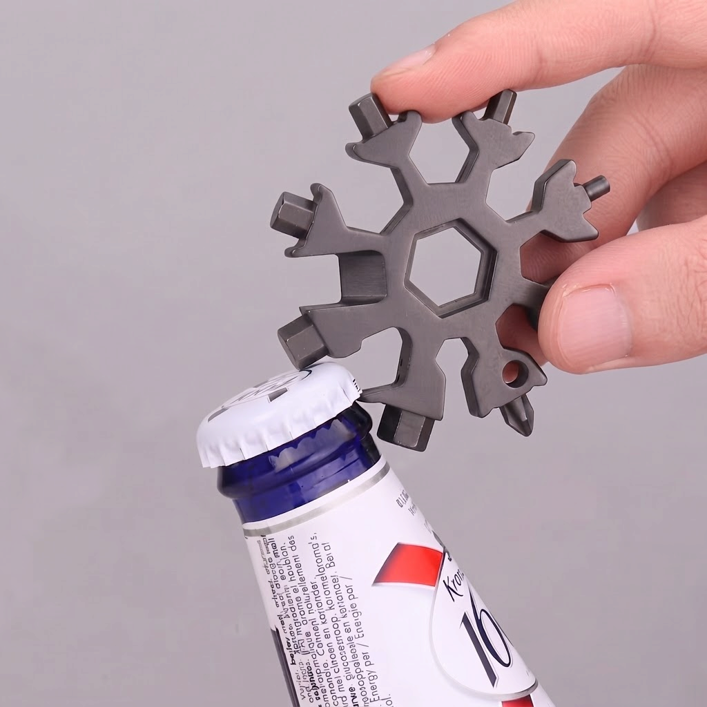 Kompakt 18-w-1 uniwersalny klucz z motywem płatka śniegu |ToolRing