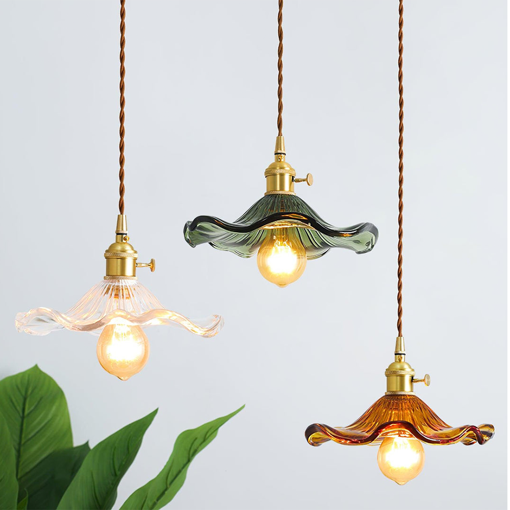 Pendellampe Hibiscus Glasdesign med tidløs elegance | Floravia
