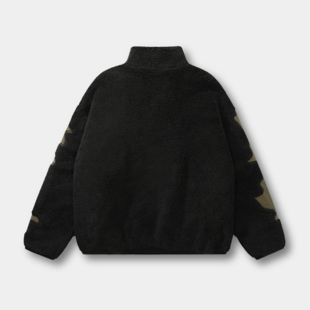 Skeleton Fleecejakke Herre Oversized Streetwear Vinter Gothic Skelet | Cristia