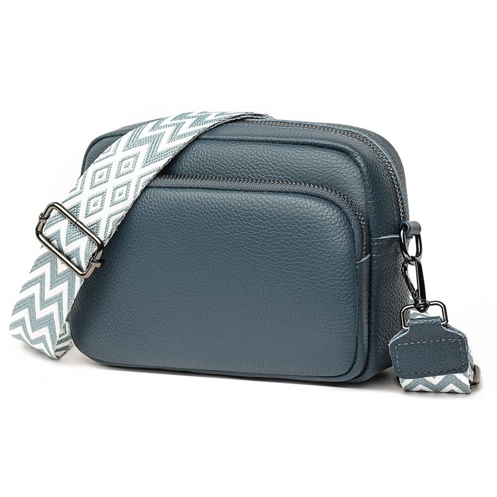 Messenger Taske Dame Ægte Læder Kompakt Crossbody Casual Hverdag Klassisk | Elettra