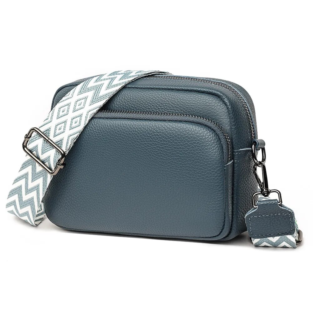 Messenger Taske Dame Ægte Læder Kompakt Crossbody Casual Hverdag Klassisk | Elettra