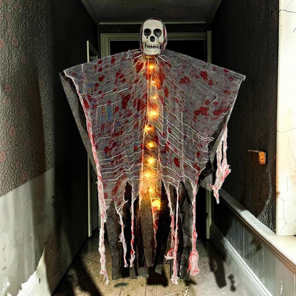 Halloween Hængedekoration Selvlysende Kraniespøgelse | GlowSpecter