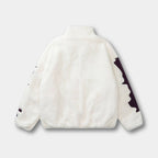Skeleton Fleecejakke Herre Oversized Streetwear Vinter Gothic Skelet | Cristia