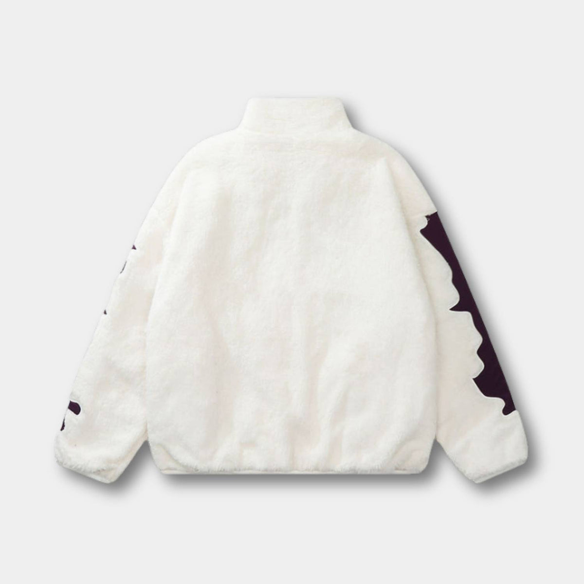 Skeleton Fleecejakke Herre Oversized Streetwear Vinter Gothic Skelet | Cristia