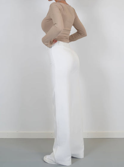 Wide Leg Bukser Komfort Stretch Elegant | Avelin