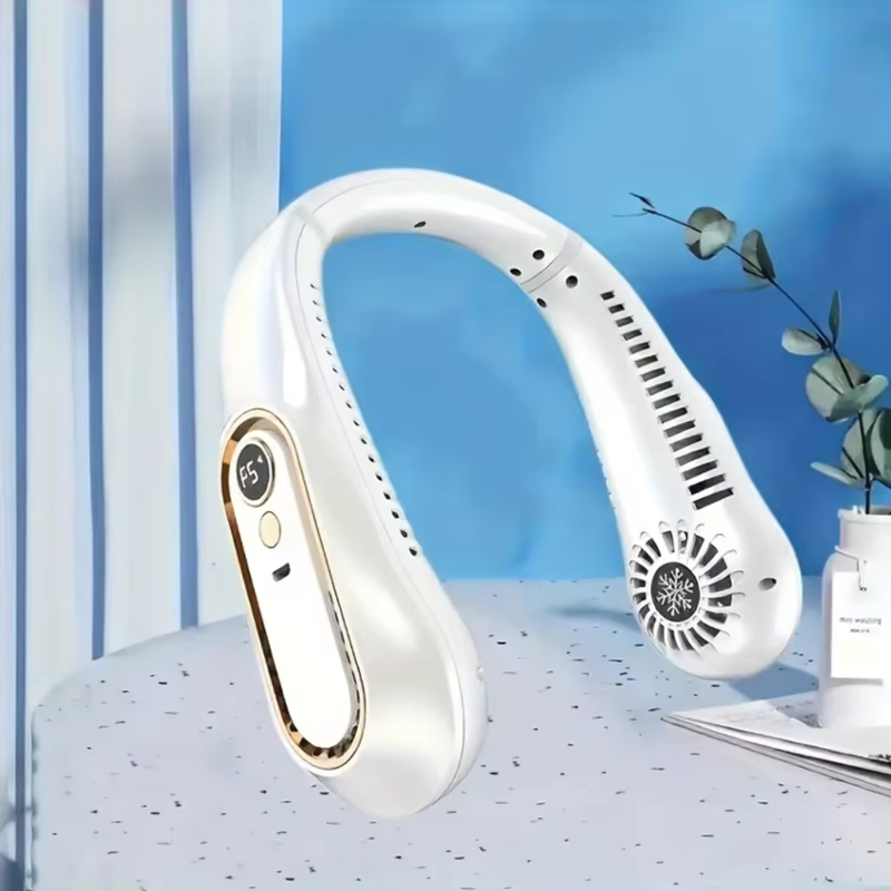 Halsbåren bladløs ventilator med USB-opladning | AirFlow