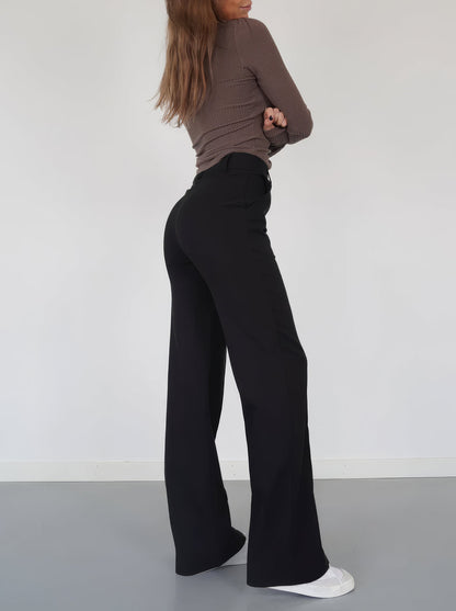 Wide Leg Bukser Komfort Stretch Elegant | Avelin