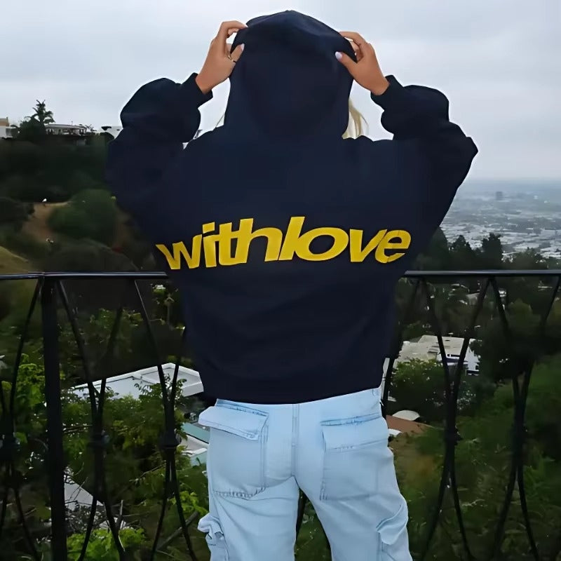 Oversized Hoodie Løs Pasform Komfortabel Design Hverdags Komfort | Alvyn