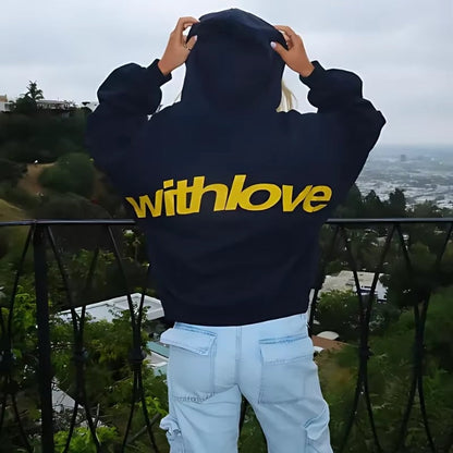 Oversized Hoodie Løs Pasform Komfortabel Design Hverdags Komfort | Alvyn